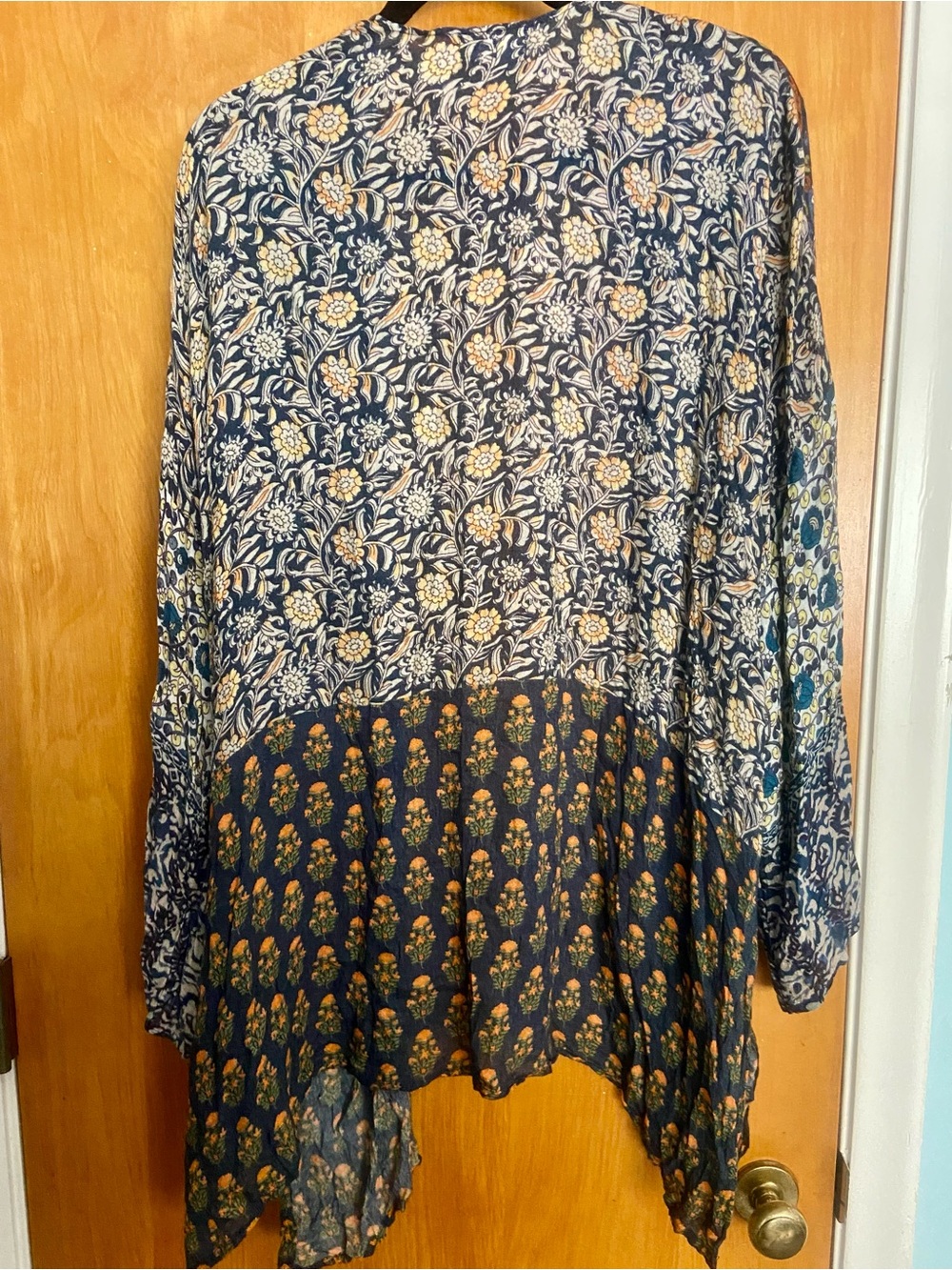 🧡🌻FREE PEOPLE ONE SIZE KIMONO Mixed Patterns Kimono Blue,Cream,Rust,Yellow, etc…